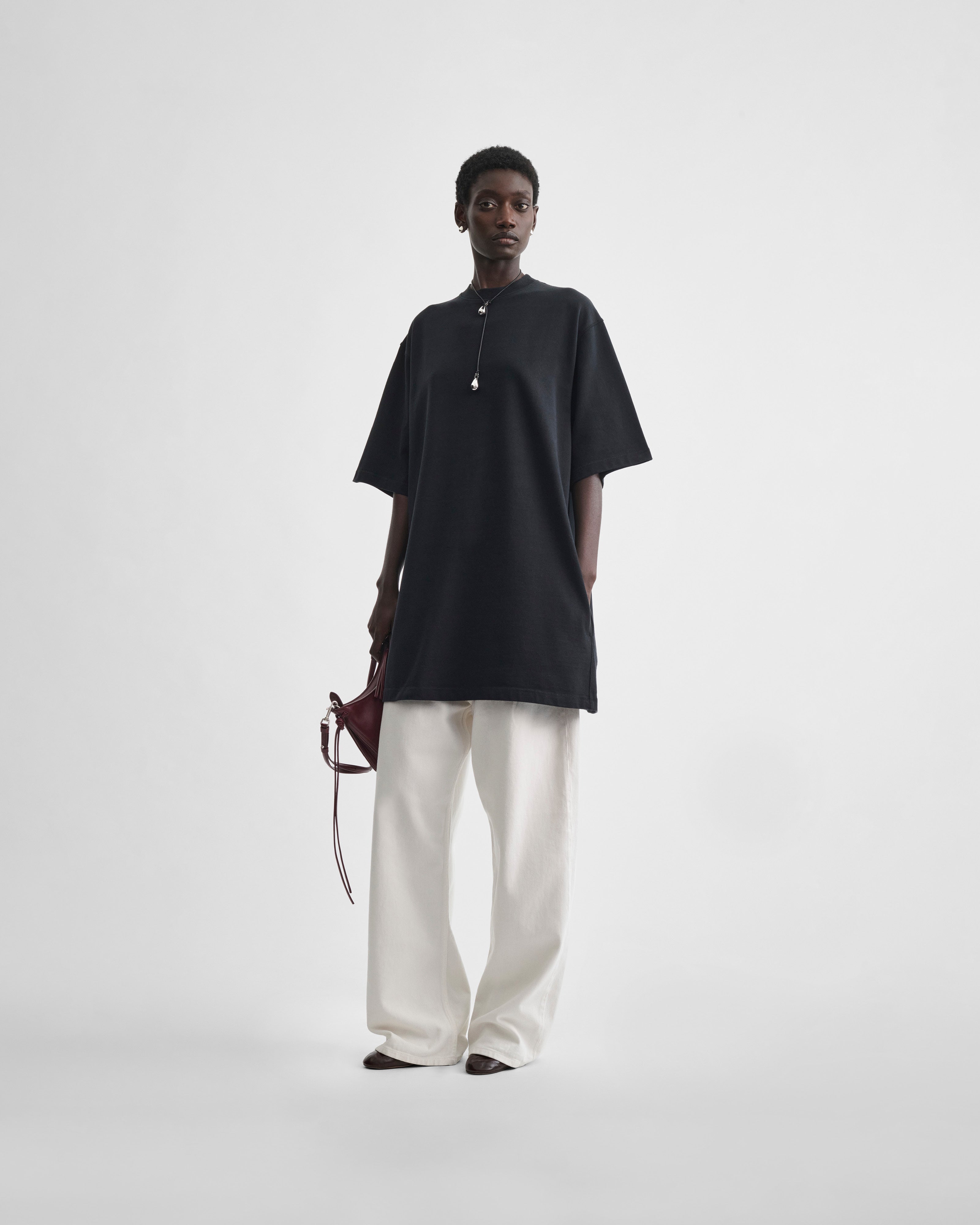 PHOEBE PHILO | BIG T | black cotton