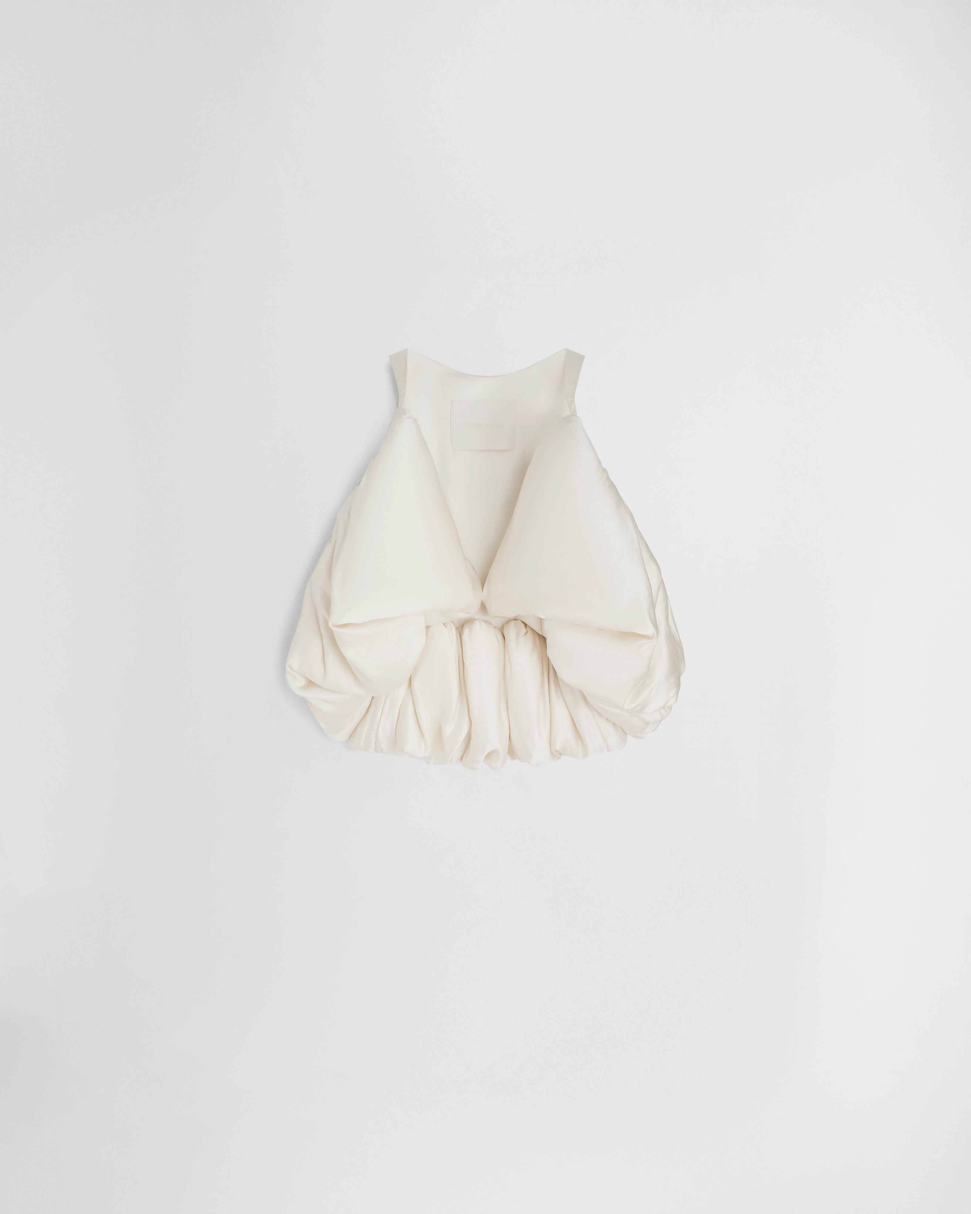 PHOEBE PHILO | SUGAR VEST | vanilla silk satin