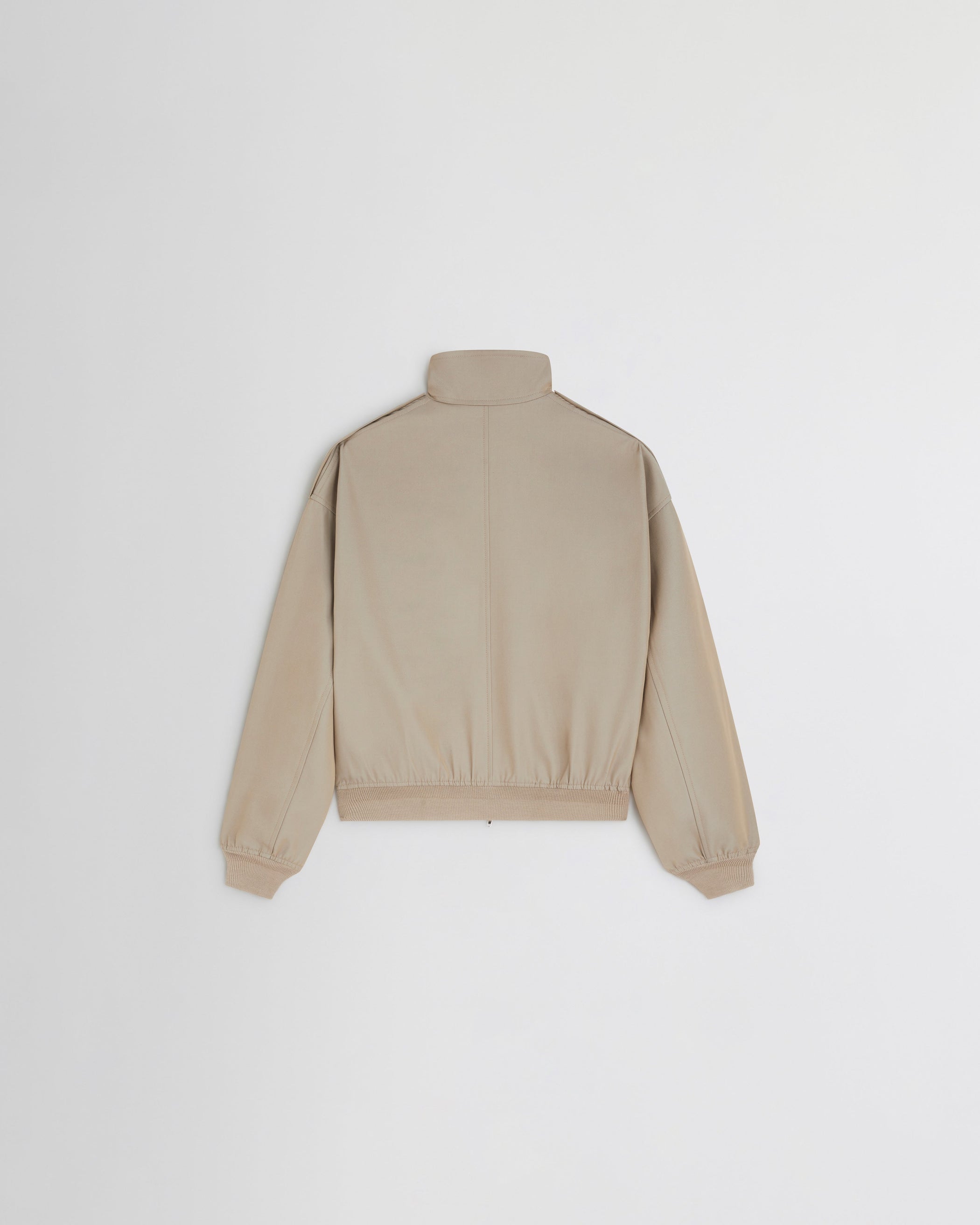 Back flat view of HARRINGTON JACKET in desert cotton