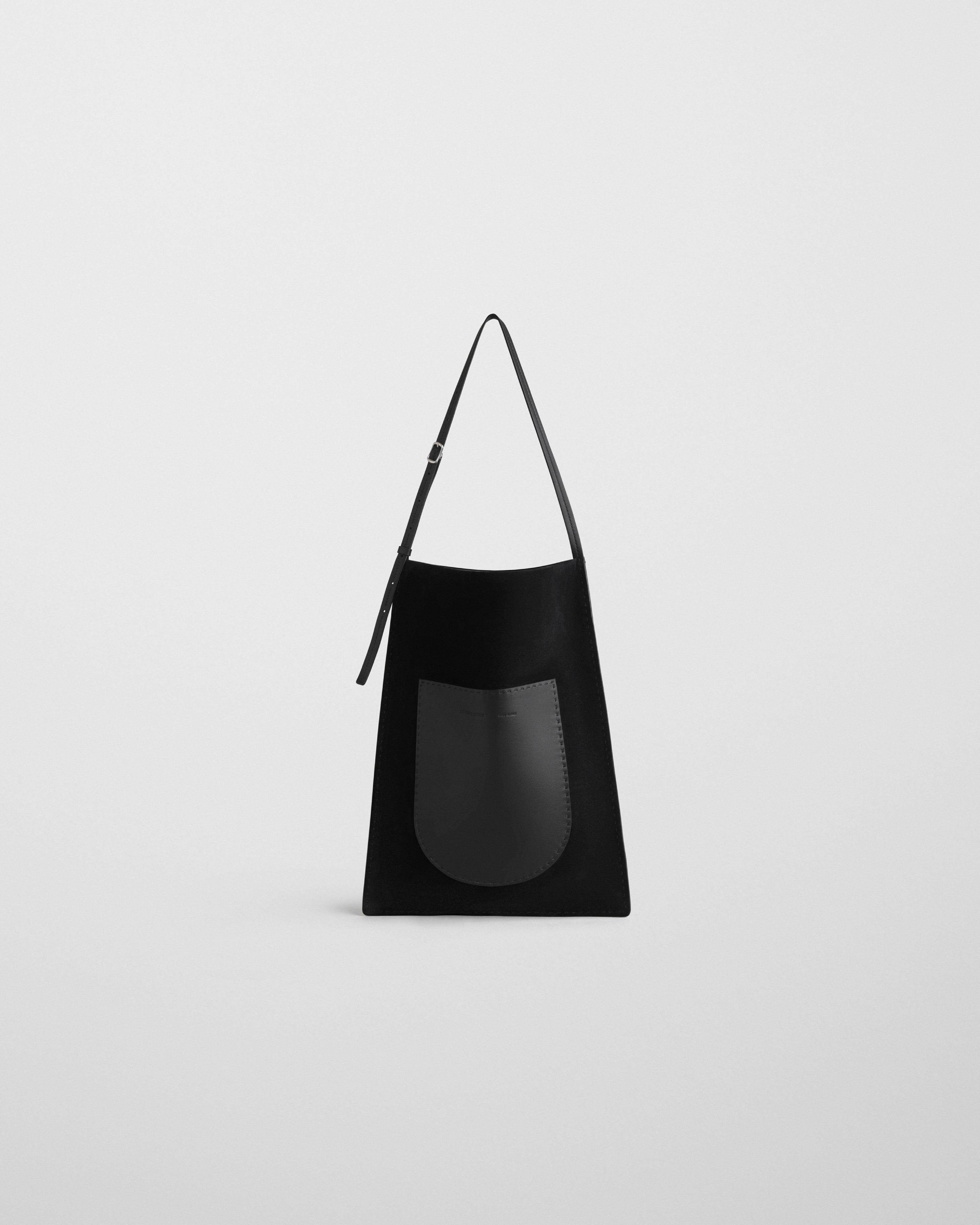 GLOVE TOTE BAG | black suede