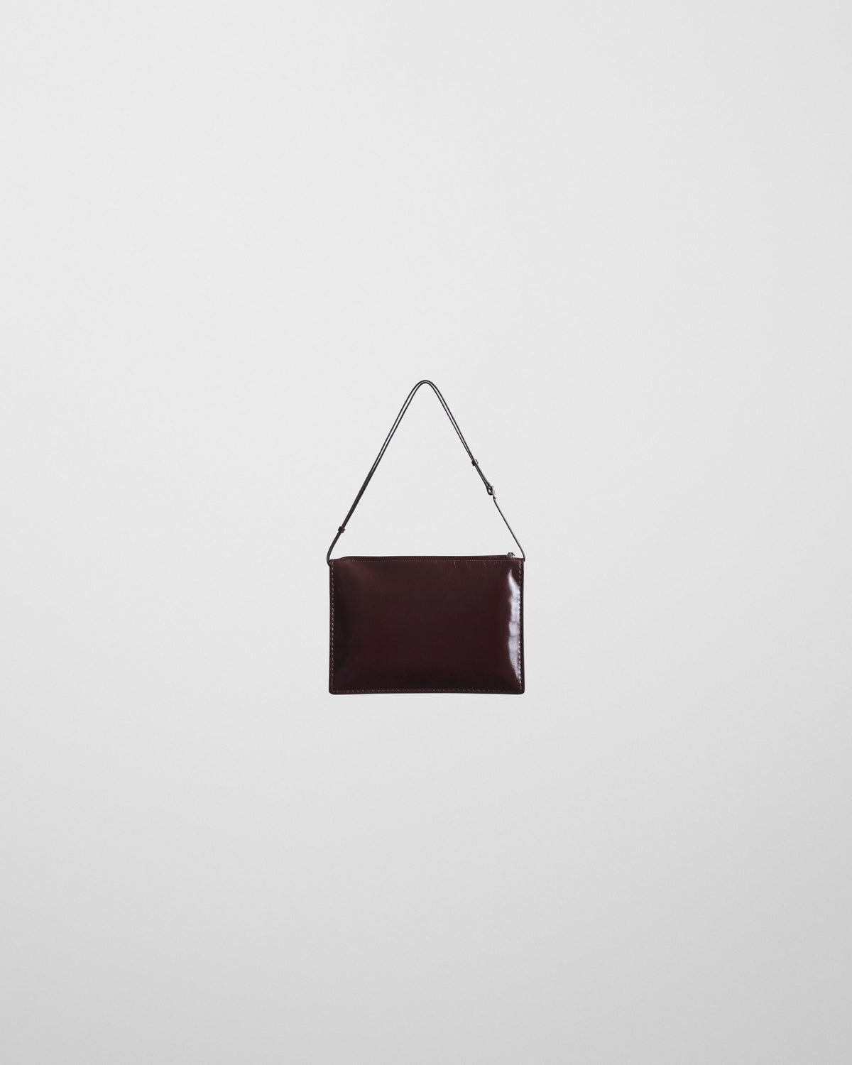 Back view of GLOVE POCHETTE in oxblood leather