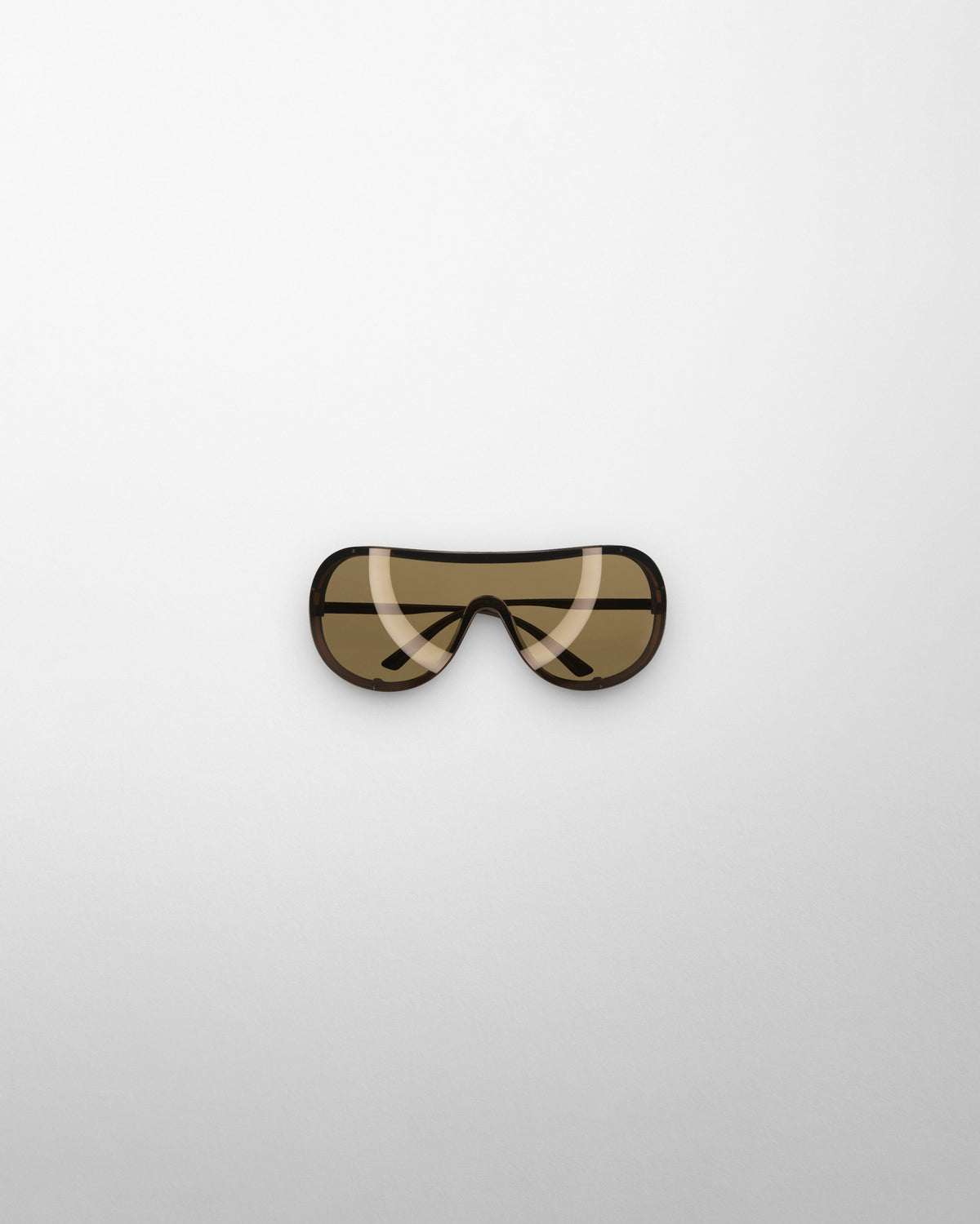 Front view of BEAM SUNGLASSES in khaki metal