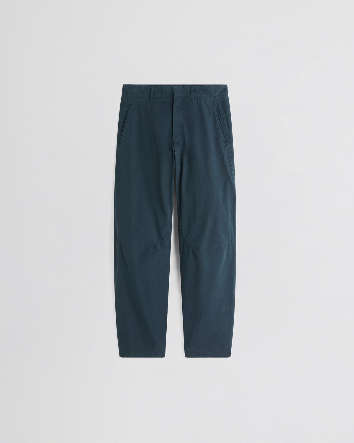 Front view of ARCH TROUSERS in black ink cotton
