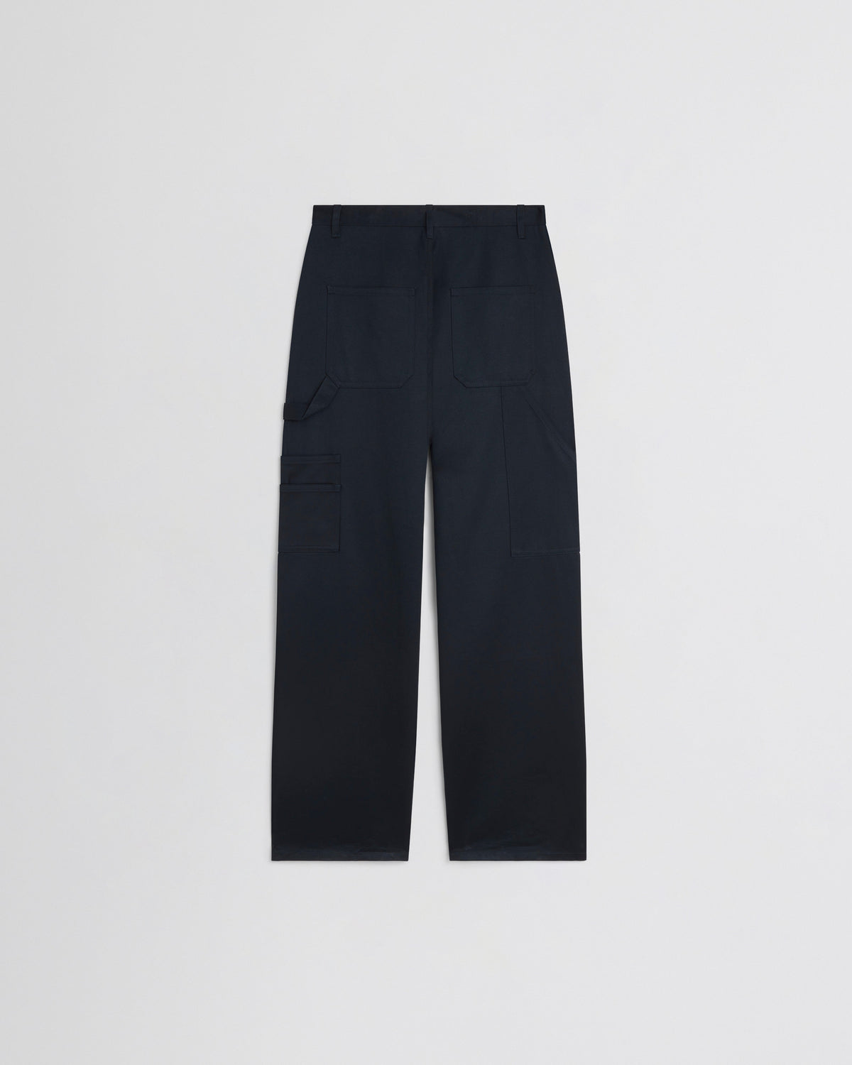 Back view of CARPENTER JEANS in black ink cotton
