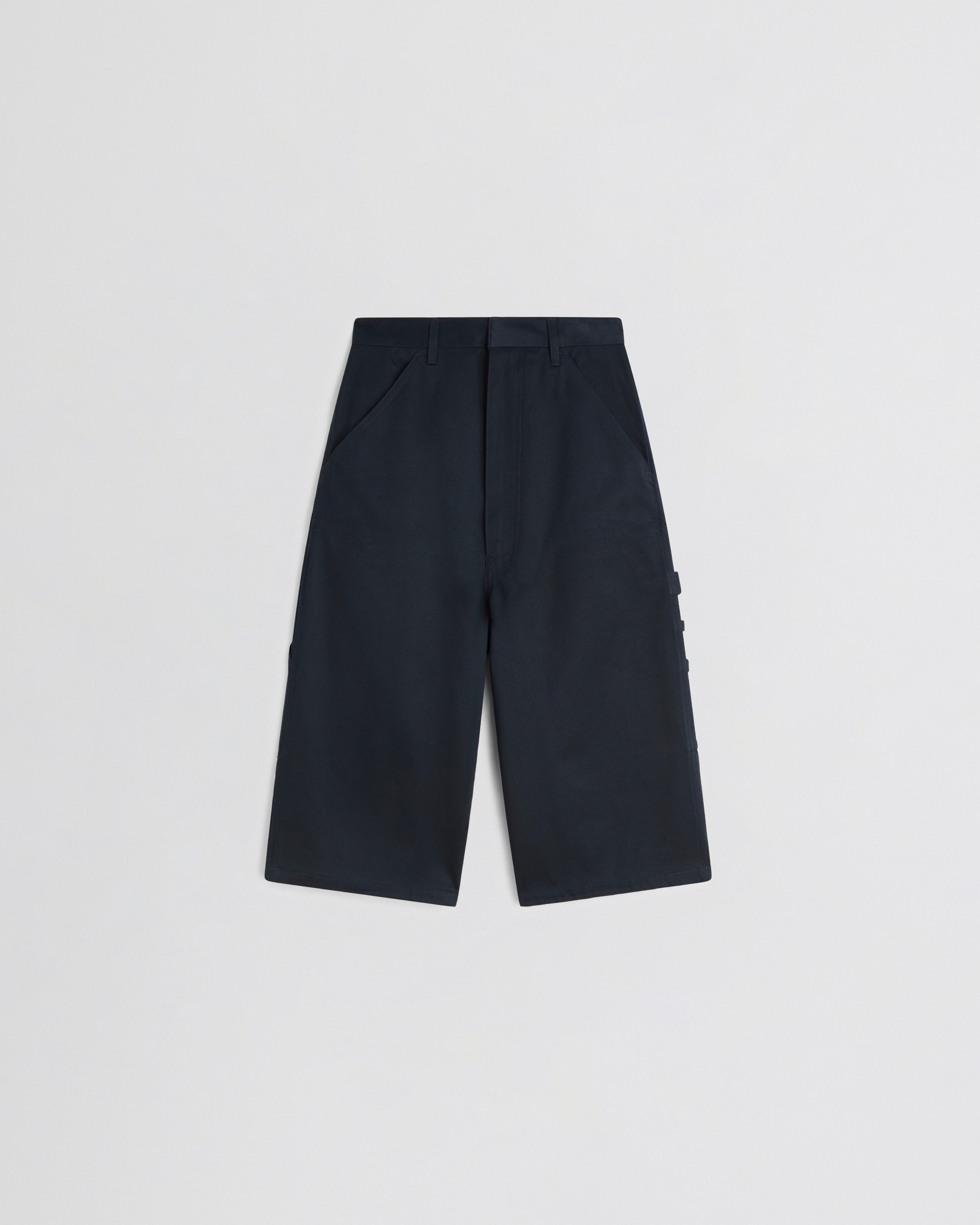 UTILITY SHORTS | black ink cotton
