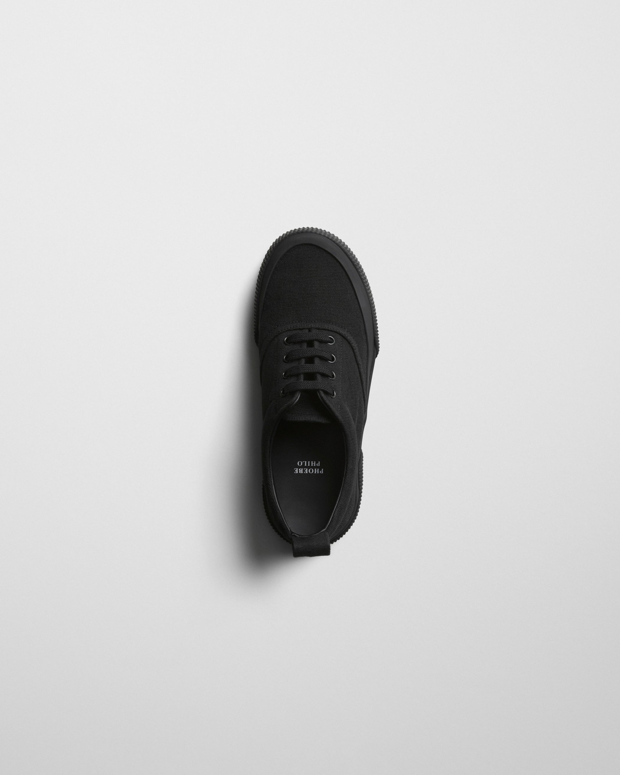 Top view of PLIMSOLE in black canvas
