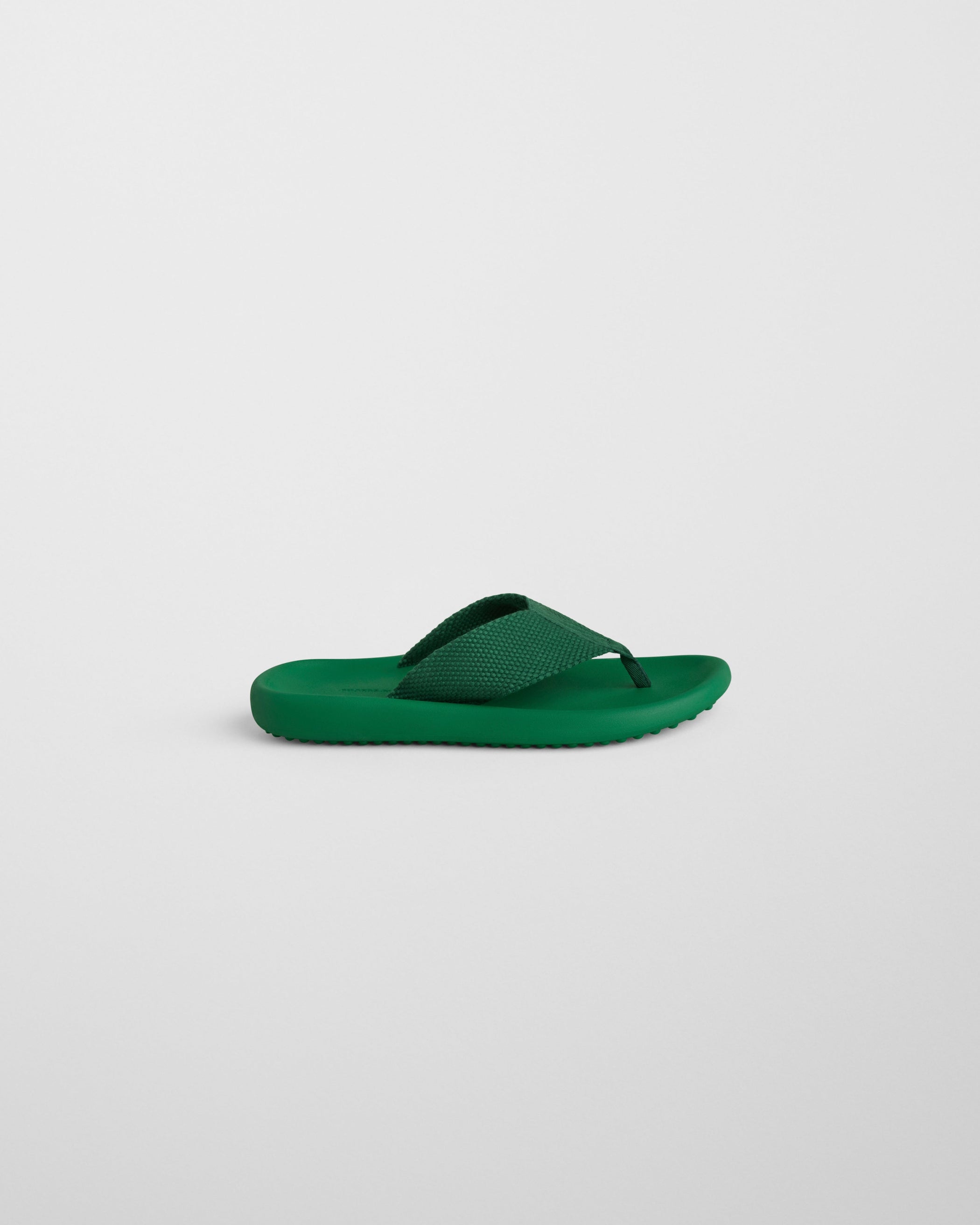 Side view of FLIP FLOP in electric green Eva
