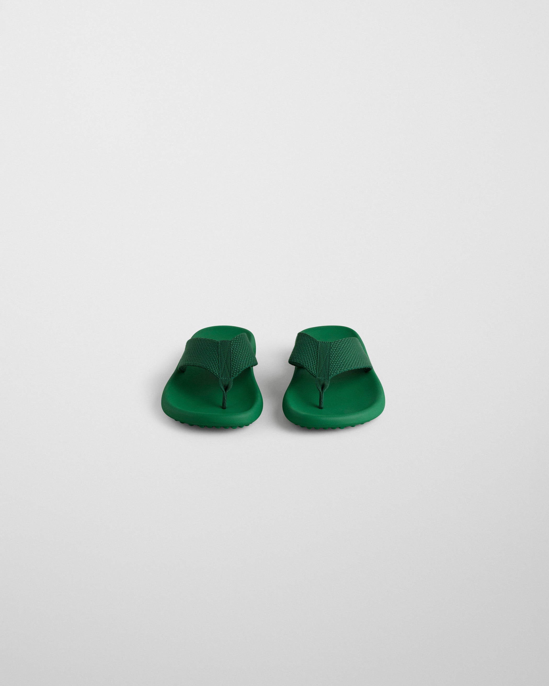 Front view of FLIP FLOP in electric green Eva