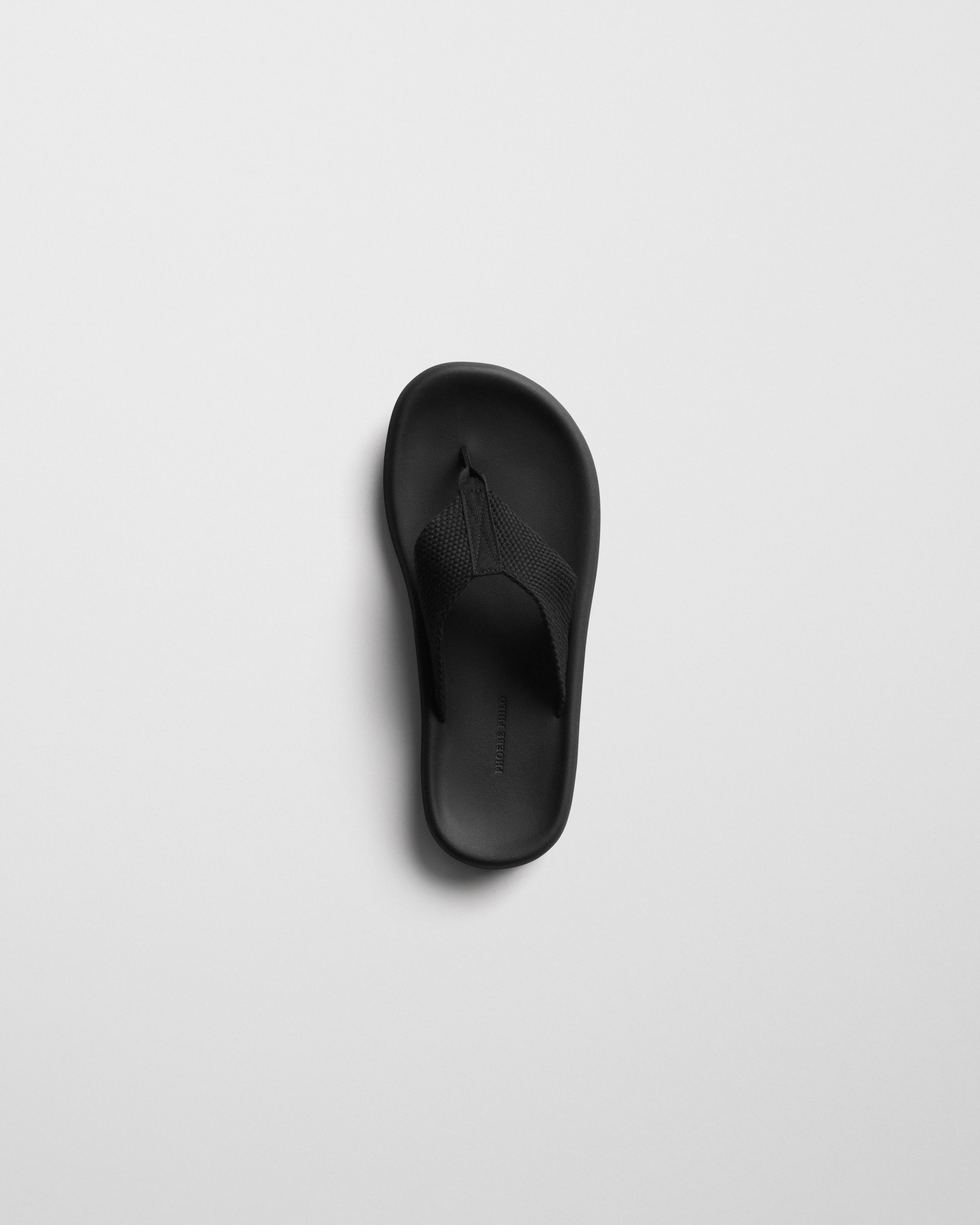 PHOEBE PHILO | FLIP FLOP | black eva