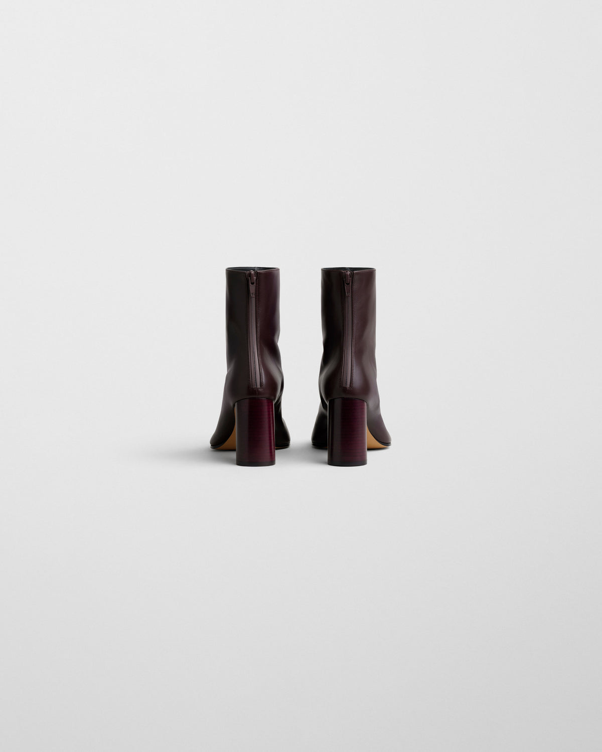 Back view of TUG BOOT in oxblood leather