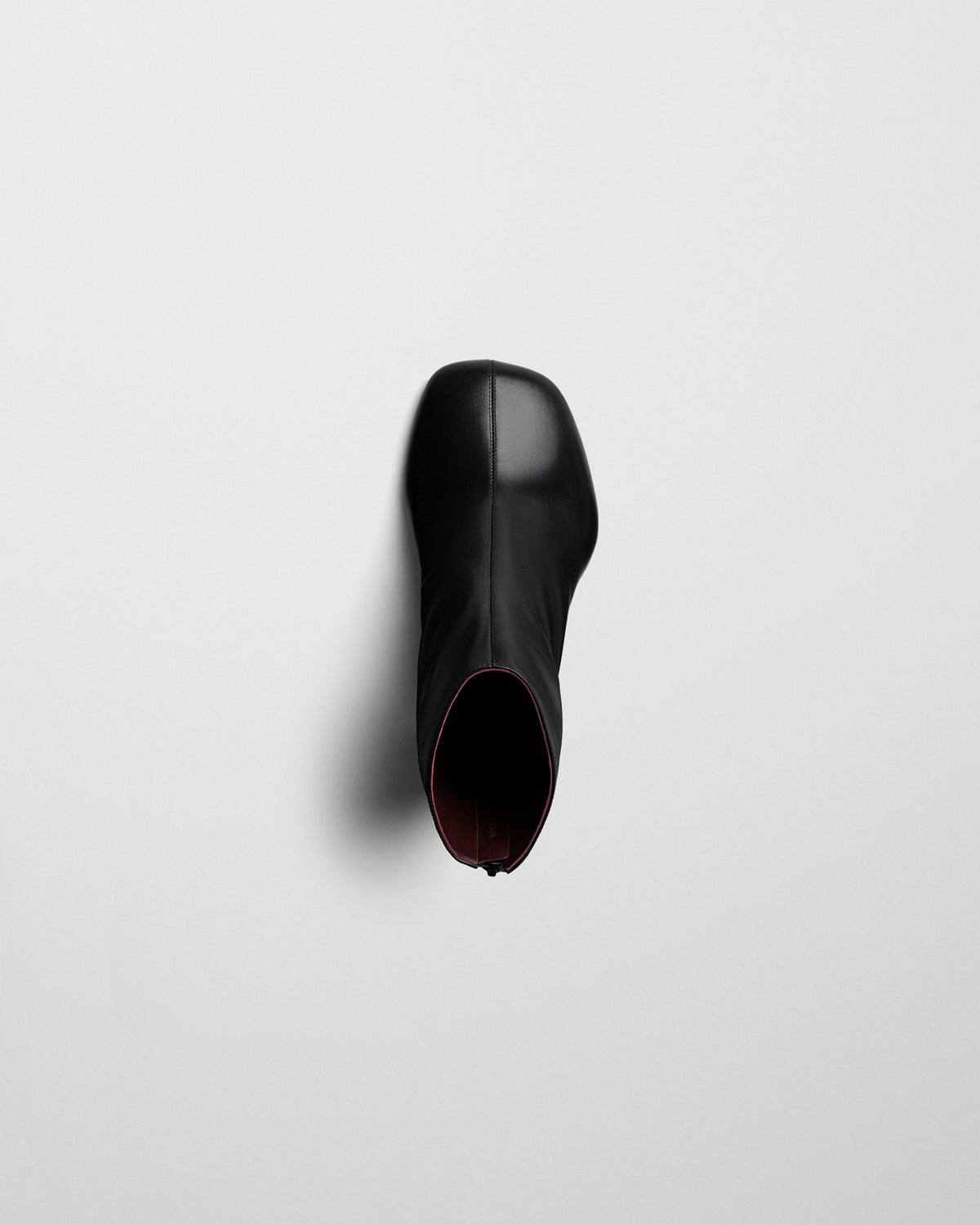 Top view of TUG ANKLE BOOT in black leather