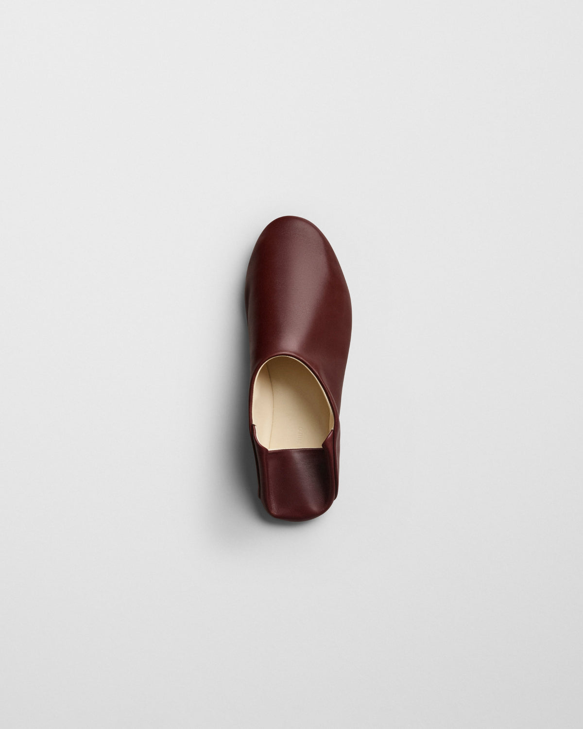 Top view of HOUSE FLAT in conker leather