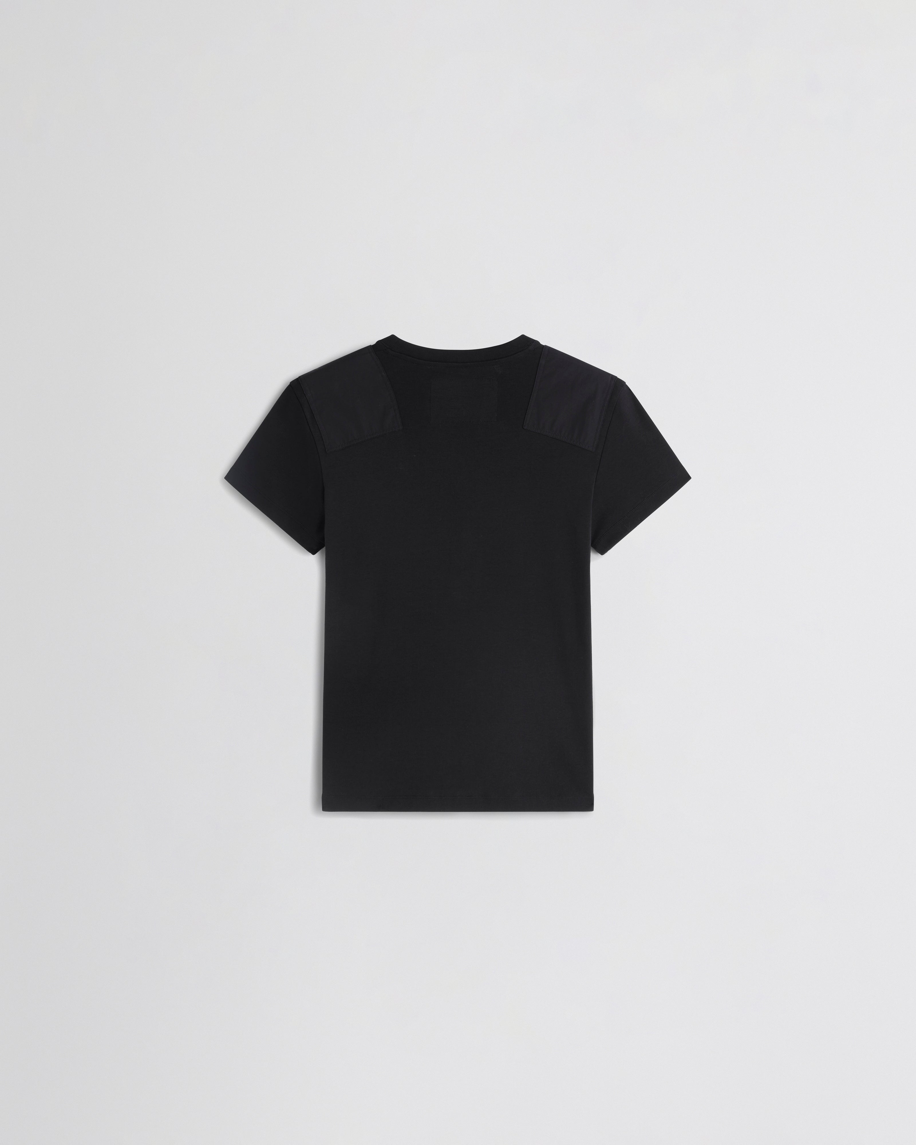 PHOEBE PHILO | PATCH T-SHIRT | black cotton