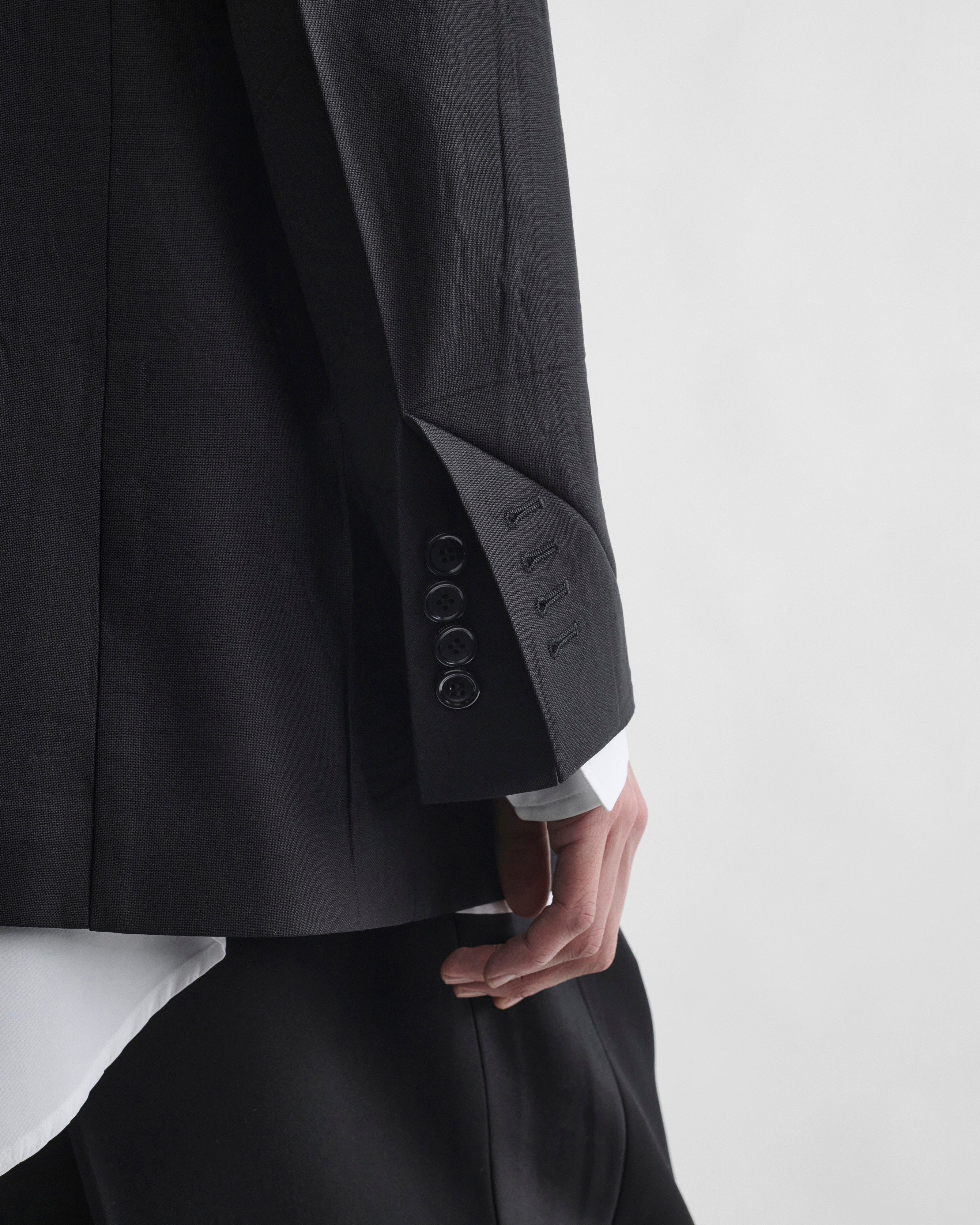 PHOEBE PHILO | NEAPOLITAN JACKET | BLACK WOOL